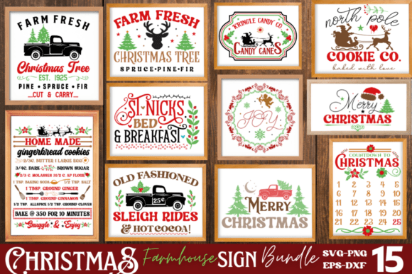 Download Farmhouse Christmas Sign SVG Bundle - Farmhouse christmas sign svg bundle Collection