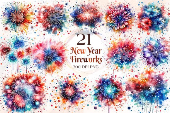 Download Happy New Year Fireworks Clipart - Happy new year Collection