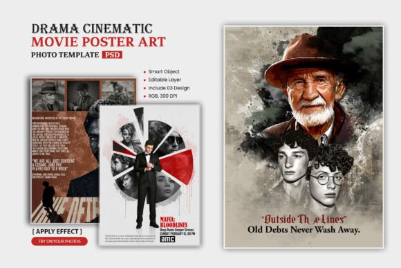 Download Drama Cinematic Movie Poster Art - Premium Resources