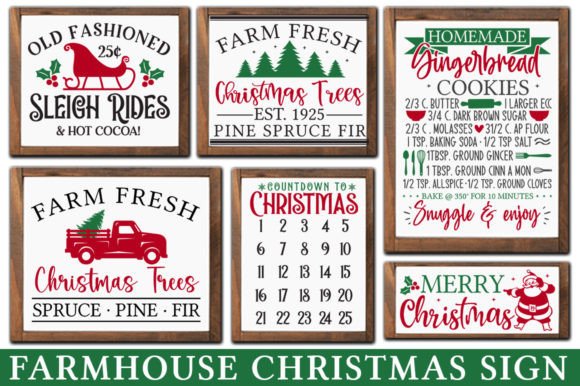 Download Farmhouse Christmas Sign SVG Bundle - Farmhouse christmas sign svg bundle Collection