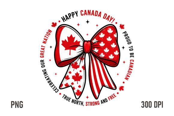 Download Canada Day Bow PNG Patriotic Design - Premium Resources