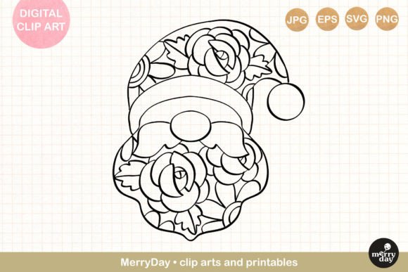 Download Santa Claus Ornament Line Art - Santa claus Collection