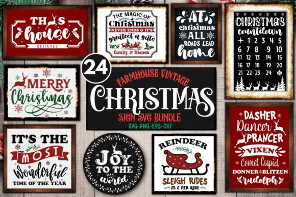 Download Farmhouse Christmas Sign SVG Bundle - Farmhouse christmas sign svg bundle Collection