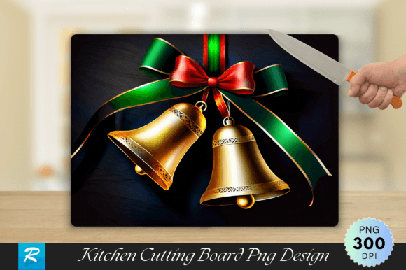 Download Bells Ribbons Walnut Wood Cutting Board - Wood cut Collection