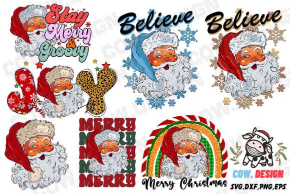 Download Santa Christmas Bundle SVG Sublimation - Christmas bundle svg Collection